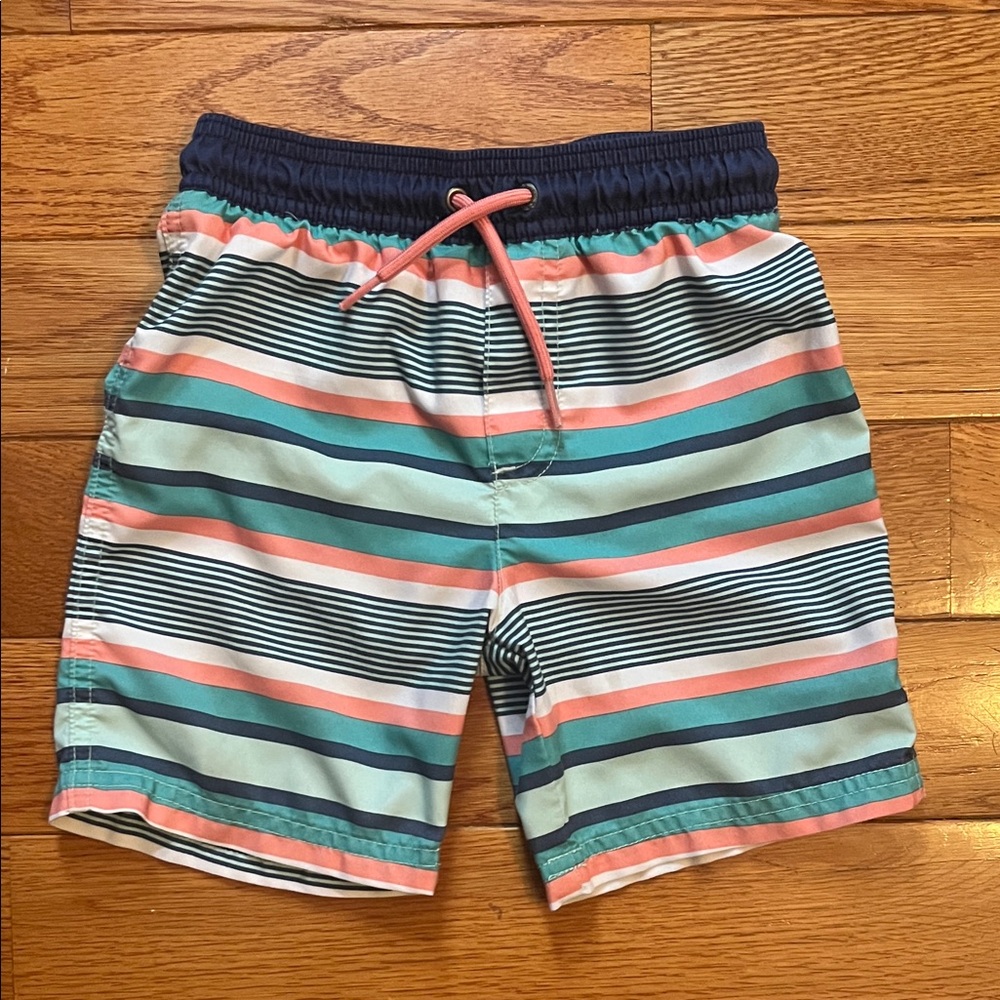 Carter's Multicolor Striped Kids Swim Shorts